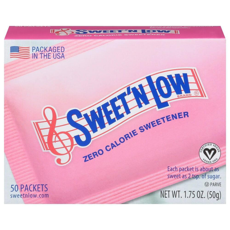 Sweet 'N Low Sweet 'N Low Zero Calorie Sweetener 50 Ct Box Sugar & Sweeteners Light Pink
