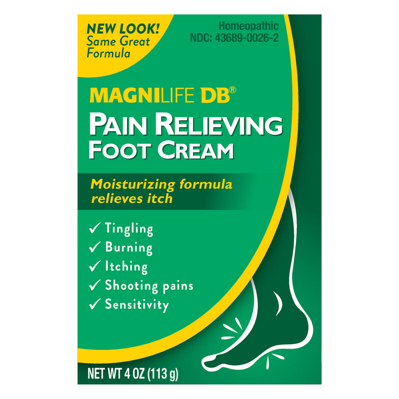 MagniLife MagniLife DB Diabetes Pain Relieving Foot Cream, 4 Oz Foot Care