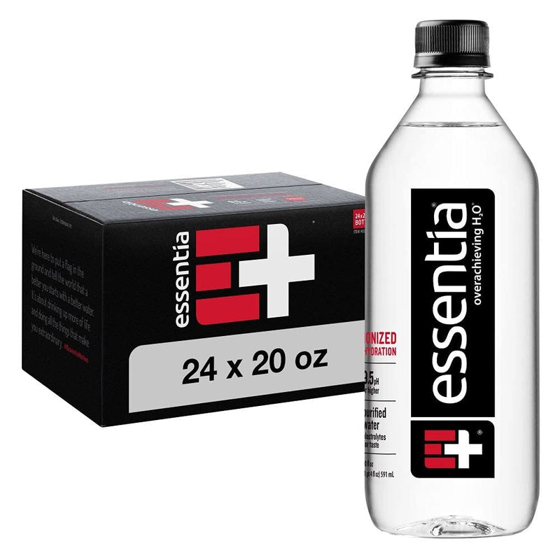 Essentia Essentia Alkaline Ionized Bottled Water, 20 Fl Oz Water White Smoke