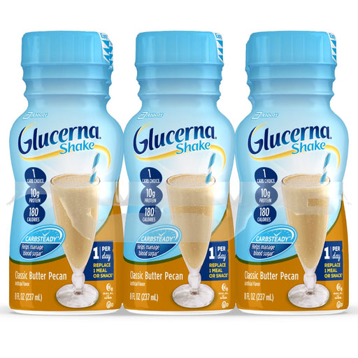 Glucerna Glucerna Diabetes Nutritional Shake Classic Butter Pecan Ready-to-Drink 8 Fl Oz Bottles Butter & Margarine