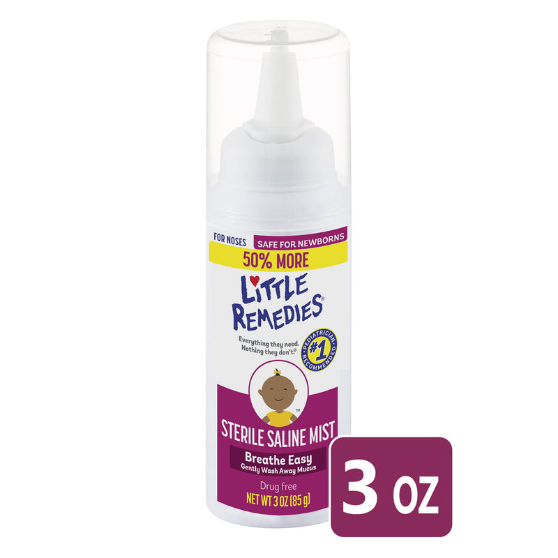 Little Remedies Little Remedies Sterile Saline Nasal Mist Safe For Newborns 3 Fl Oz Medicine & Drugs
