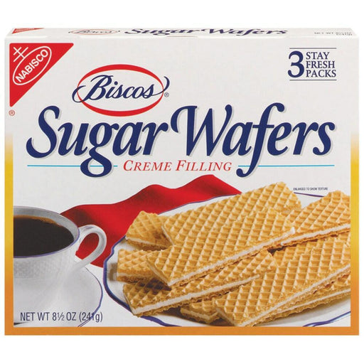 Biscos Biscos 3 Pack Creme Filling Sugar Wafers 8.5 Oz Cookies Lavender
