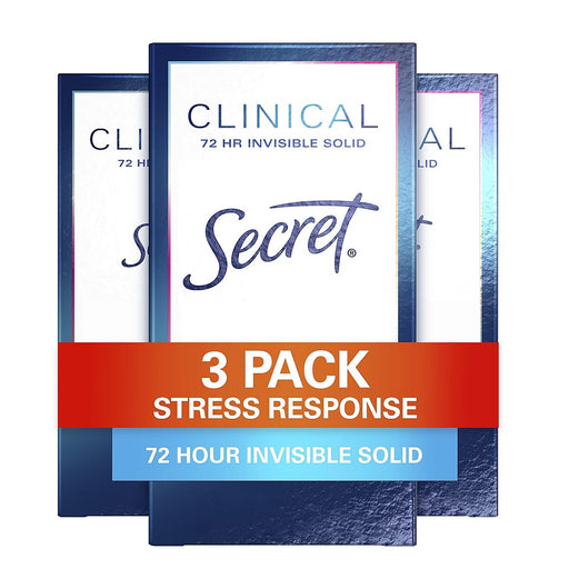 Secret Secret Clinical Strength Invisible Solid Antiperspirant And Deodorant For Women - Stress Response - 1.6oz Deodorant