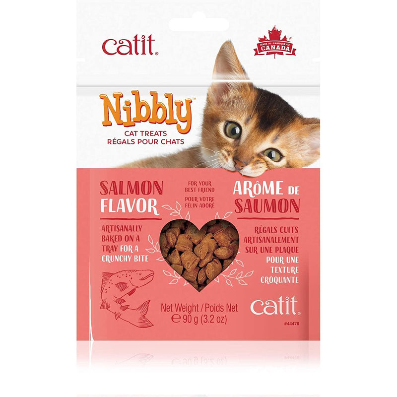 Catit Catit Nibbly Salmon Flavor Cat Treats 3.17oz Bag Cat Treats