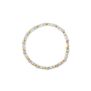 Bids.com 10K Yellow and White Gold 2.00 Cttw Diamond "S" Link 7" Bracelet (H-I Color, I2-I3 Clarity) Bracelets
