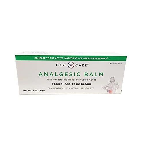 GeriCare GeriCare Topical Analgesic Cream - Fast And Penetrating Pain Relief For Minor Backache Health Care