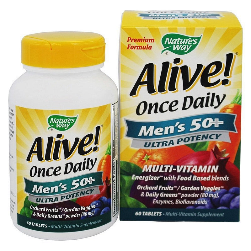 Nature's Way Nature's Way Alive Once Daily Mens 50 Plus Ultra Potency Multi-Vitamin Tablets Vitamins & Supplements