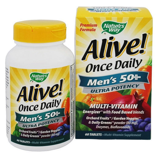 Nature's Way Nature's Way Alive Once Daily Mens 50 Plus Ultra Potency Multi-Vitamin Tablets Vitamins & Supplements