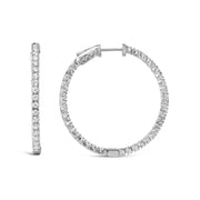 Bids.com 14K White Gold 1 3/4 Cttw Lab Grown Diamond Inside Out Hoop Earrings (G-H Color, VS2-SI1 Clarity) Earrings