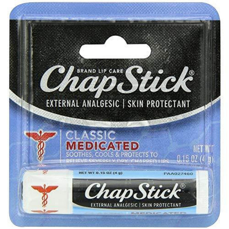 ChapStick ChapStick External Analgesic/Skin Protectant, Classic, Medicated Personal Care Black