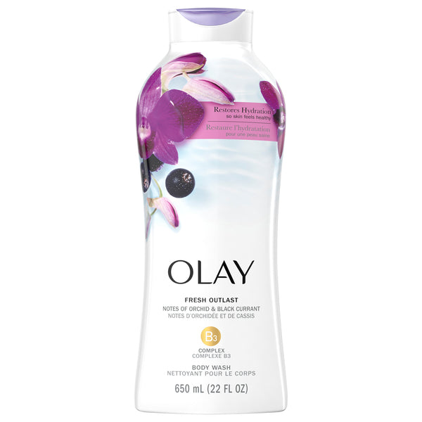 Olay Olay Fresh Outlast Soothing Orchid & Black Currant Body Wash, 22 Fl Oz Body Wash