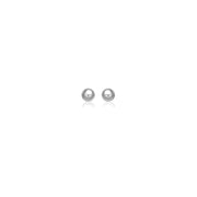 Bids.com 14k White Gold Spherical Stud Earrings (3.0 mm) Earrings
