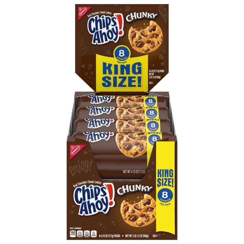 Chips Ahoy! Chips Ahoy! Chunky Chocolate Chip Cookies King Size Multipack Cookies White Smoke