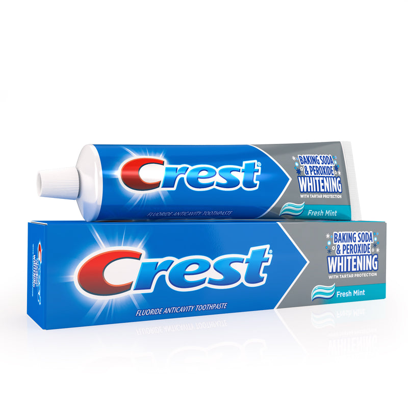 Crest Crest Baking Soda & Peroxide Whitening With Tartar Protection Toothpaste - Fresh Mint Toothpaste