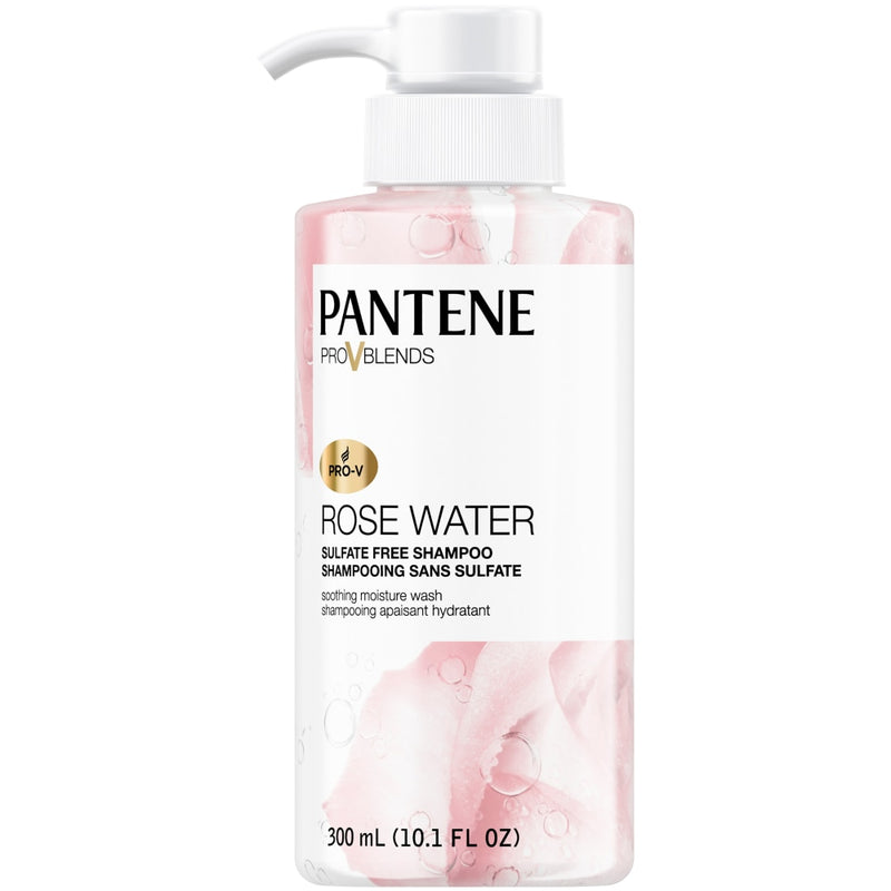 Pantene Pantene Pro-V Blends Rose Water Sulfate-Free Soothing Moisture Wash Shampoo, 10.1 Fl Oz Shampoo White Smoke