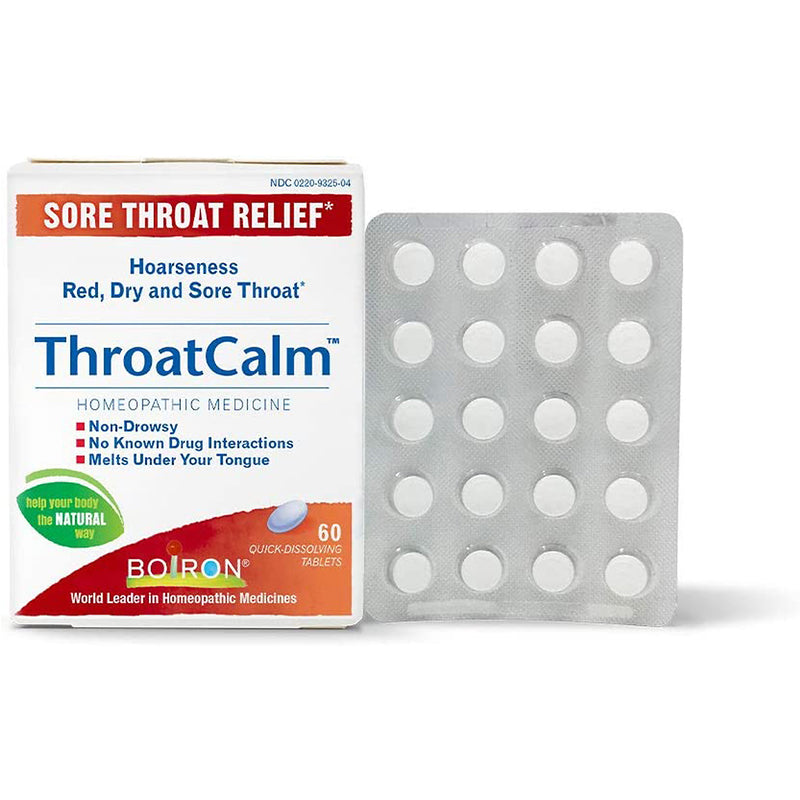 Boiron Boiron ThroatCalm Homeopathic Tablets For Sore Throat Relief Health & Beauty