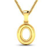 Bids.com 0.18 Carat Genuine White Diamond 14K Yellow Gold Semi Mount Pendant - holds 8x6mm Oval Gemstone Pendants