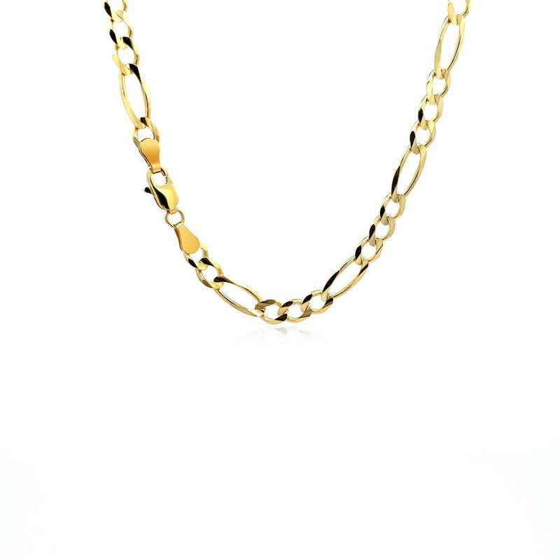 Bids.com 10K Yellow Gold Solid Figaro Chain (4.50 mm) Necklaces