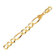 Bids.com 10k Yellow Gold Solid Figaro Bracelet (7.90 mm) Bracelets