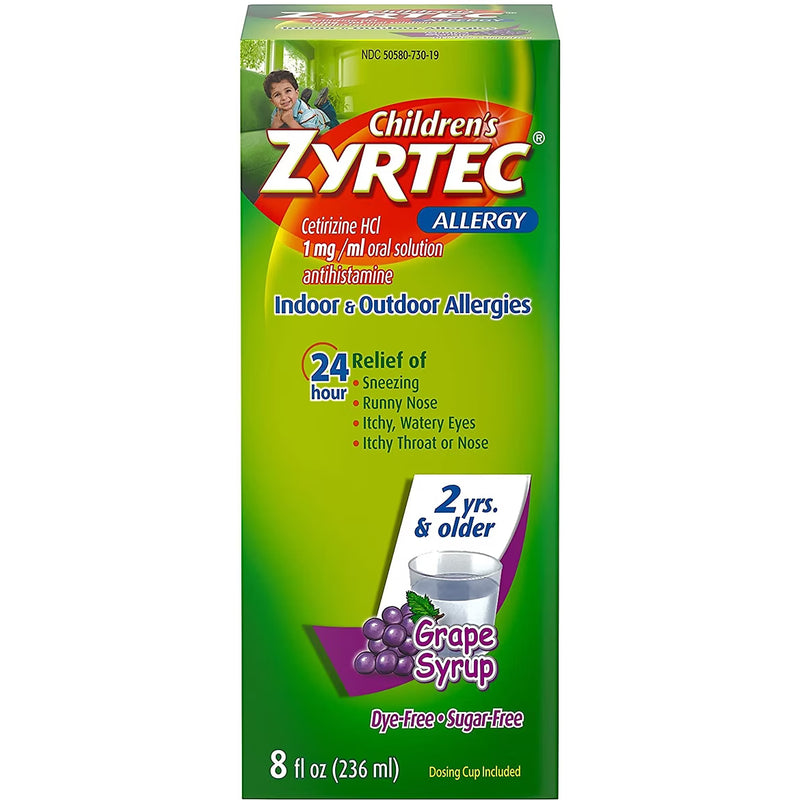 Zyrtec Children's Zyrtec Allergy Syrup - Grape Flavor (236ml) Medicine & Drugs