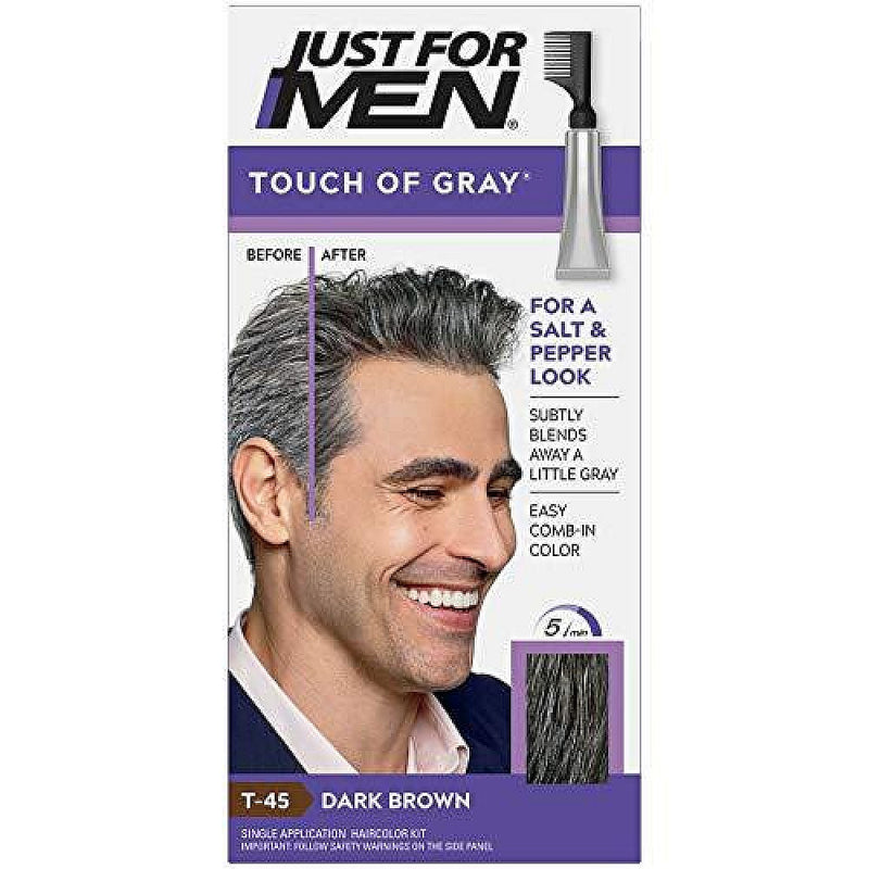 Just For Men Just For Men Touch Of Gray Hair Color Dark Brown/Gray Hair Color White Smoke