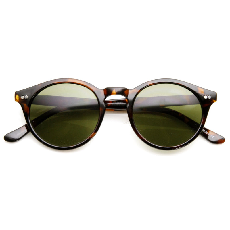 zeroUV Vintage Inspired Key Hole Round Spectacles P3 Sunglasses 7055 Sunglasses