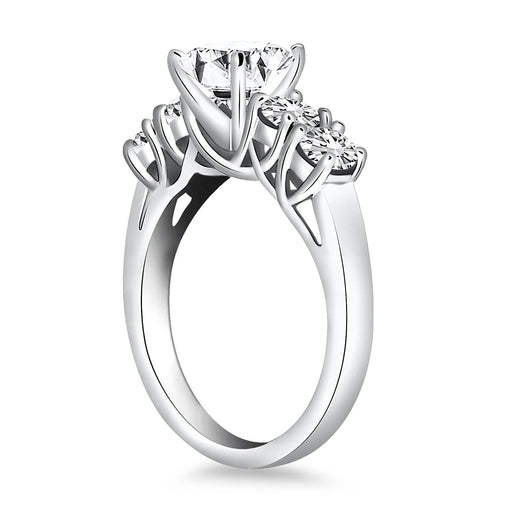 Bids.com 14k White Gold Five Stone Diamond Trellis Engagement Ring Rings