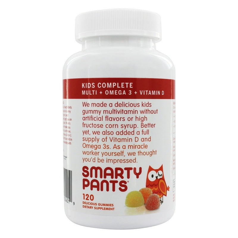 SmartyPants SmartyPants All-in-One Multivitamin + Omega 3 + Vitamin D For Kids, 120 Gummies Vitamins & Supplements Lavender