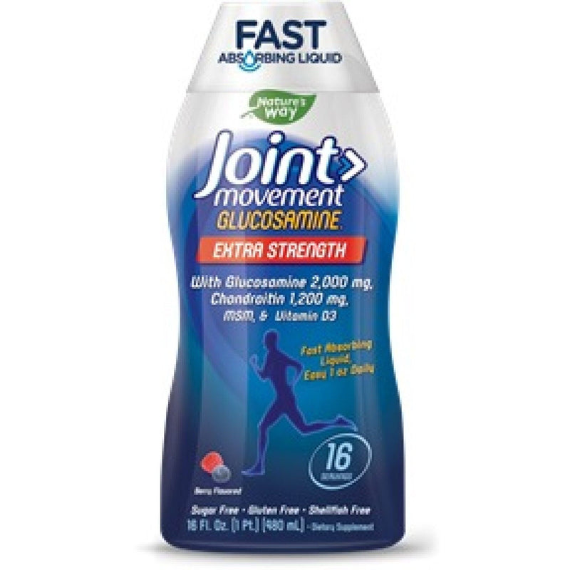 Nature's Way Nature's Way Wellesse Joint Movement Glucosamine, Liquid, Natural Berry, 16 Oz Vitamins & Supplements White Smoke