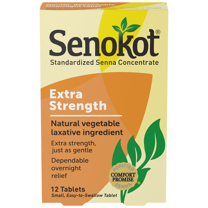 Senokot Senokot Extra Strength Natural Vegetable Laxative 12 Tablets Health & Beauty
