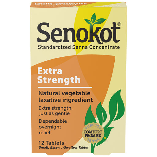 Senokot Senokot Extra Strength Natural Vegetable Laxative 12 Tablets Health & Beauty