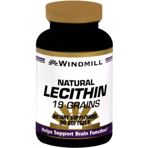 Windmill Windmill Natural Lecithin – 19 Grains (1200 mg), Softgels Vitamins & Supplements