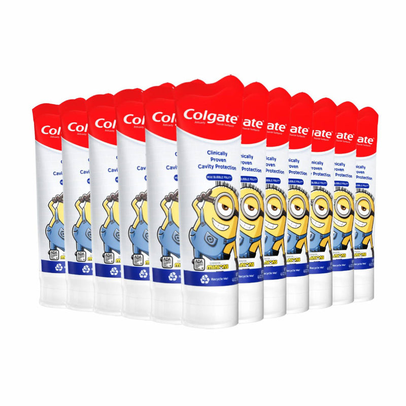 Colgate Colgate Minions Fluoride Toothpaste Mild Bubble Fruit Toothpaste White Smoke