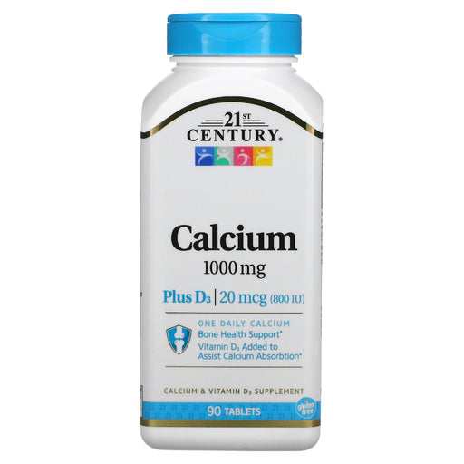 21st Century 21st Century Calcium Plus D Tablets, 1000 Mg Vitamins & Supplements