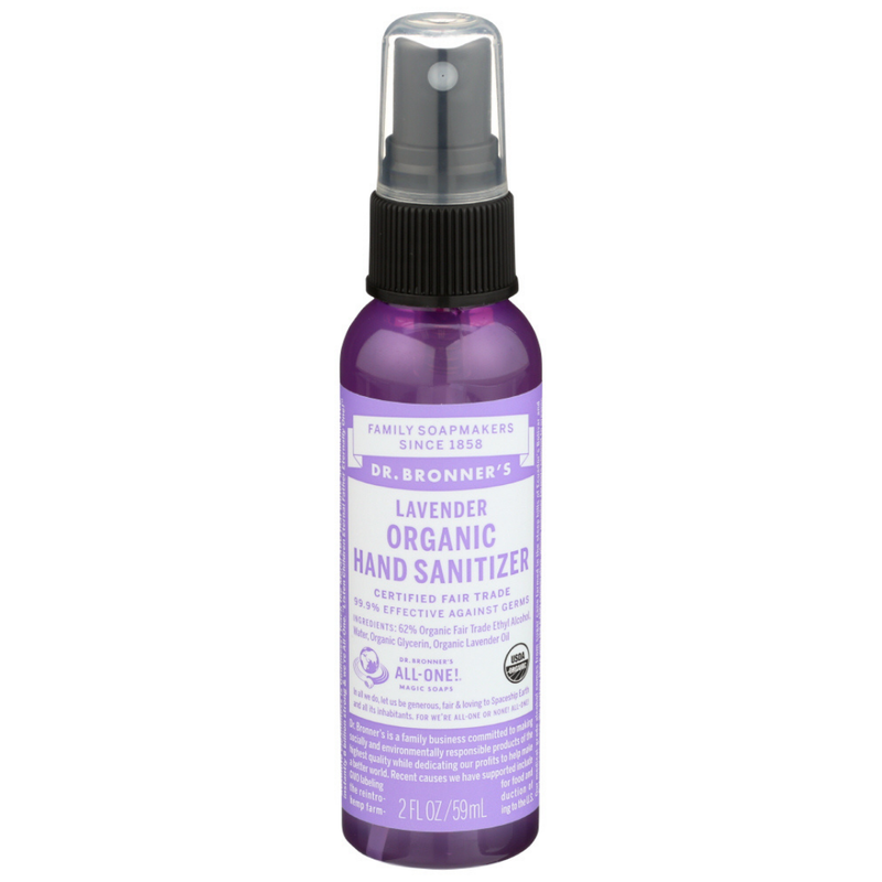 Dr. Bronner's Dr. Bronner's Organic Lavender Hand Sanitizing Spray, 2 Fl Oz Health & Beauty
