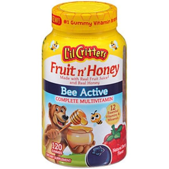 L'il Critters L'il Critters Fruit N' Honey Complete Multivitamin Natural Berry Flavor Health & Beauty White Smoke