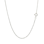 Bids.com 14k White Gold Classic Box Chain 0.45mm Necklaces