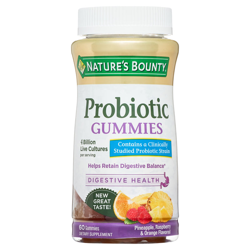 Nature's Bounty Nature's Bounty Probiotic Gummies Digestive Health Pineapple, Raspberry & Orange Flavored Vitamins & Supplements