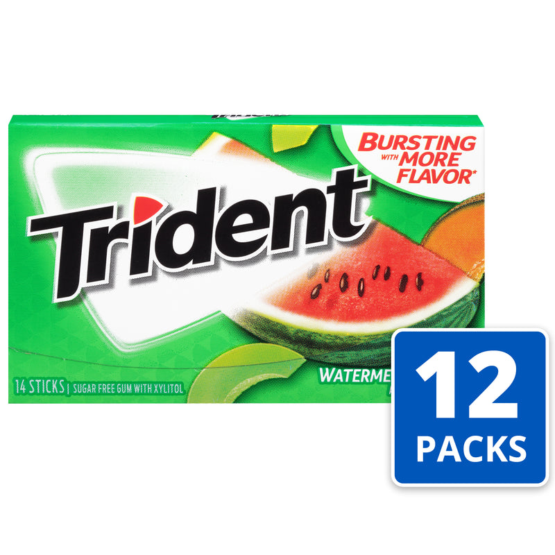 Trident Trident Sugar Free Gum Watermelon Twist 12ct Box Candy & Chocolate White Smoke
