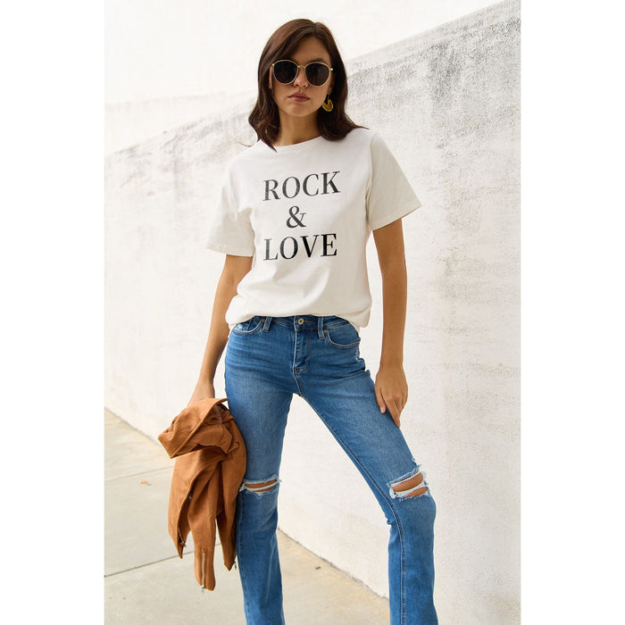 Simply Love ROCK ＆ LOVE Short Sleeve T-Shirt