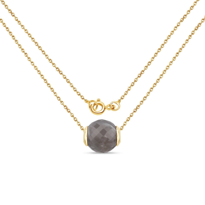 Bids.com 16.79 Carat Genuine Grey Moonstone .925 Sterling Silver Pendant Pendants