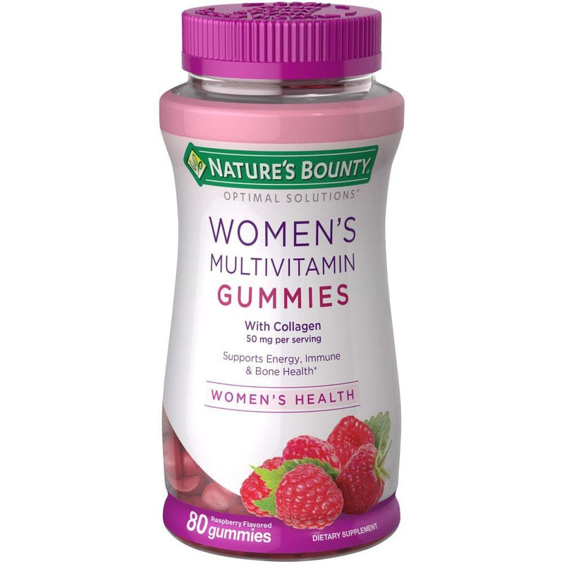 Nature's Bounty Nature's Bounty Women's Multivitamin Gummies, Health & Beauty Formula, Raspberry, 80 Ct Vitamins & Supplements