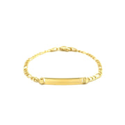 Bids.com 14k Yellow Gold Figaro Link Children's ID Bracelet Bracelets