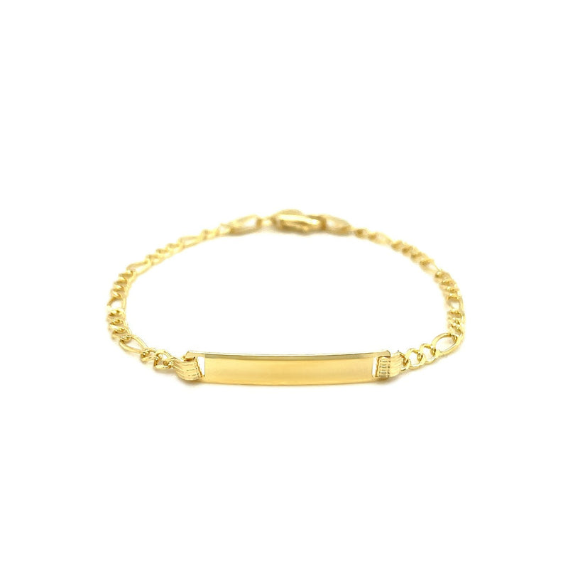 Bids.com 14k Yellow Gold Figaro Link Children's ID Bracelet Bracelets