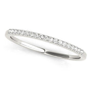 Bids.com 14k White Gold Round Thin Diamond Wedding Band (1/4 cttw) Rings