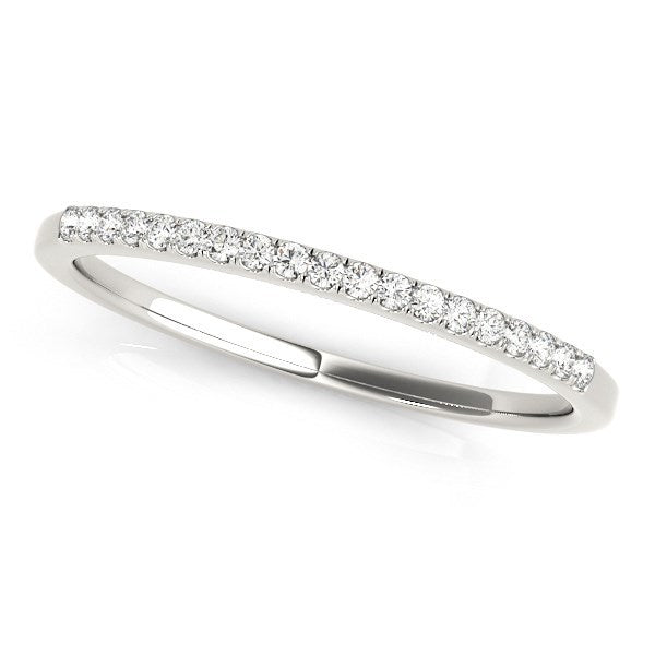 Bids.com 14k White Gold Round Thin Diamond Wedding Band (1/4 cttw) Rings