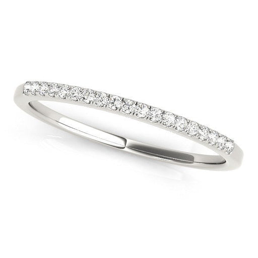 Bids.com 14k White Gold Round Thin Diamond Wedding Band (1/4 cttw) Rings