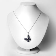 Bids.com 4.36 Carat Genuine Blue Sapphire .925 Sterling Silver Pendant Pendants