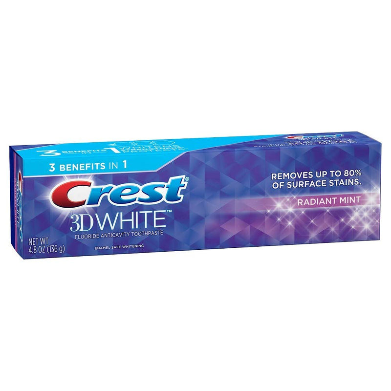 Crest Crest 3D White Radiant Mint Whitening Toothpaste, 4.8 Oz Toothpaste