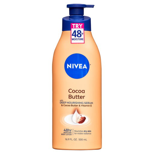 Nivea Nivea Body Lotion, Cocoa Butter, With Deep Nourishing Serum 16.9 Fl Oz Lotion & Moisturizer